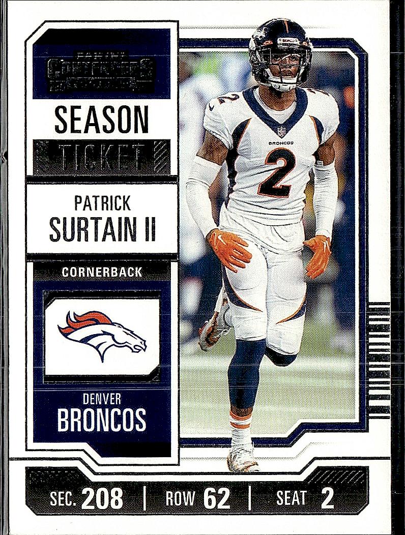 2023 Panini Contenders #31 Patrick Surtain II Season Ticket Retail