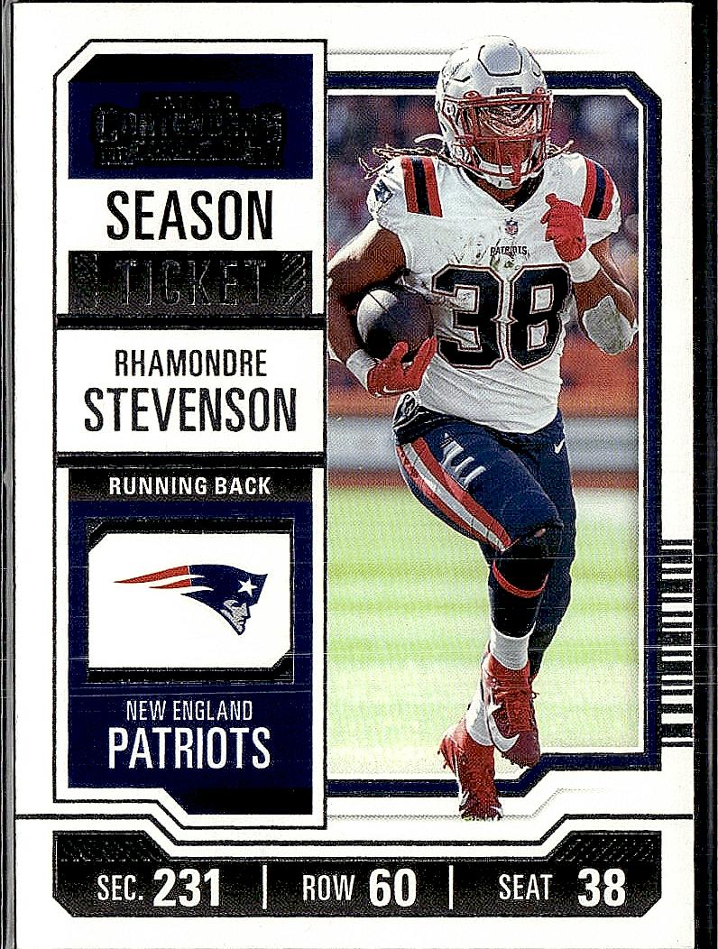 2023 Panini Contenders #71 Rhamondre Stevenson