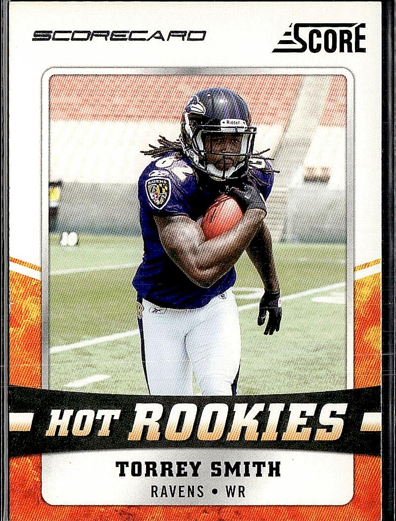 2011 Score #28 Torrey Smith Hot Rookies Glossy