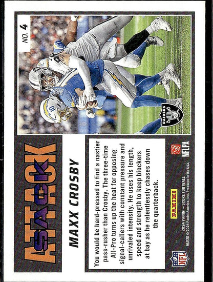 2024 Score #4 Maxx Crosby Sack Attack