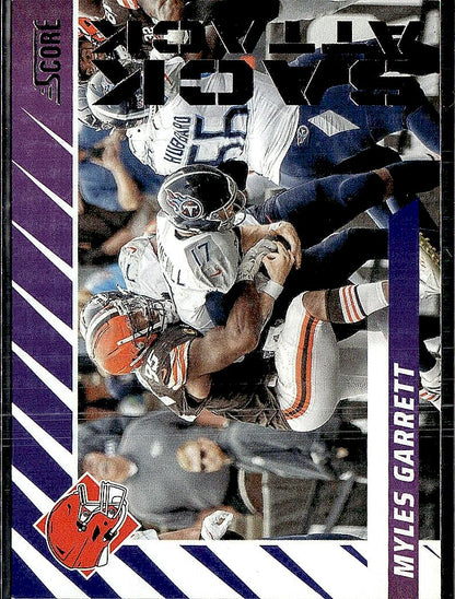 2024 Score #8 Myles Garrett Sack Attack Red