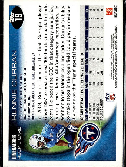 2010 Topps #19 Rennie Curran
