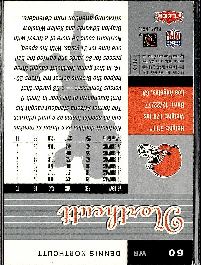 2006 Ultra #50 Dennis Northcutt