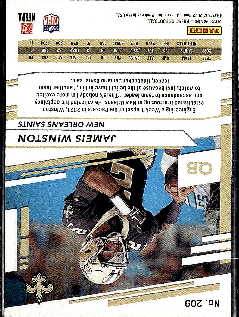 2022 Panini Prestige #209 Jameis Winston