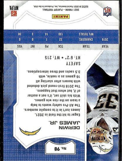 2021 Panini Playoff #98 Derwin James Jr. Kickoff