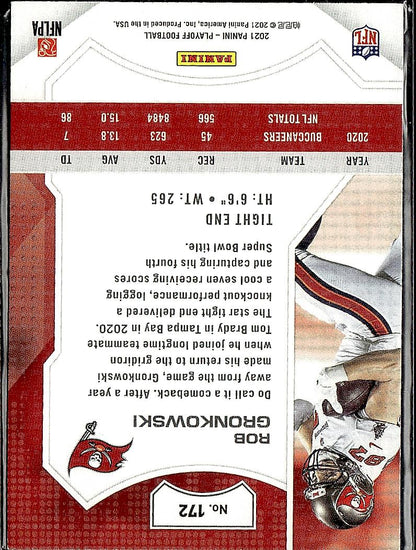 2021 Panini Playoff #172 Rob Gronkowski Kickoff