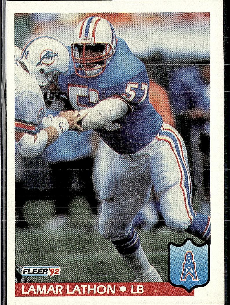 1992 Fleer #149 Lamar Lathon
