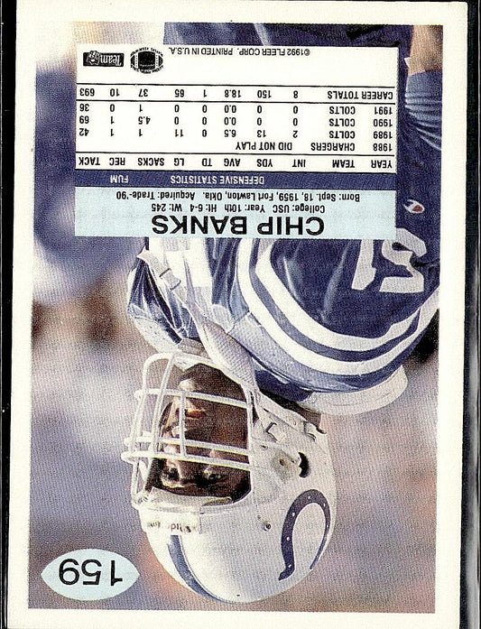 1992 Fleer #159 Chip Banks