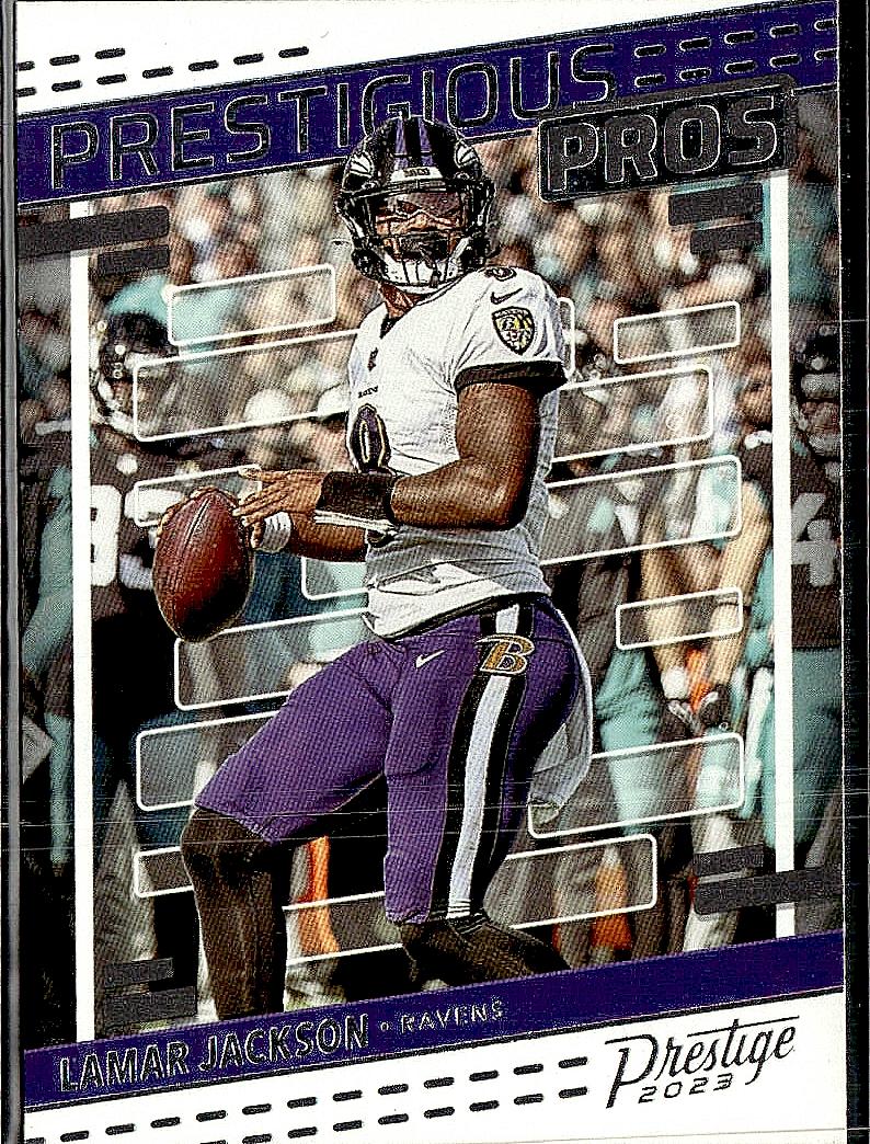 2023 Panini Prestige #PP-21 Lamar Jackson Prestigious Pros
