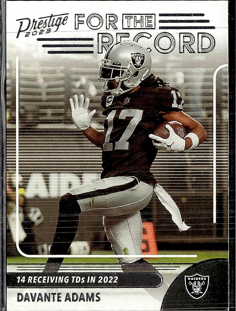 2023 Panini Prestige #8 Davante Adams For the Record