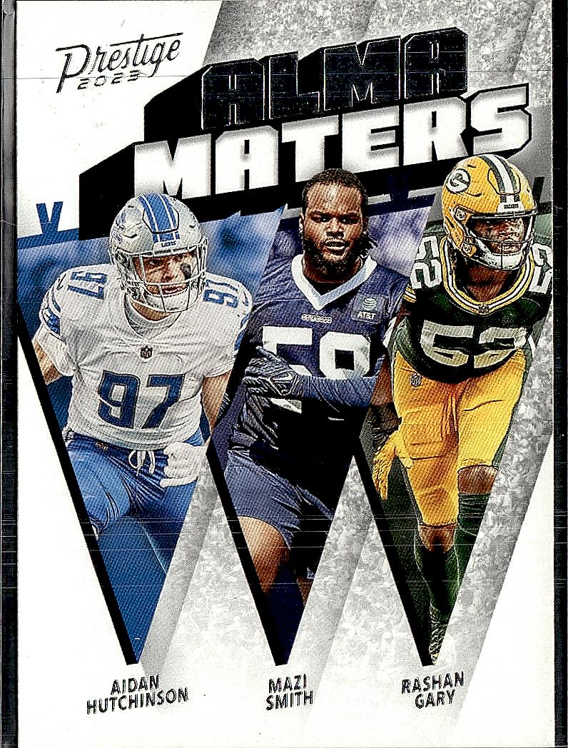 2023 Panini Prestige Aidan Hutchinson / Mazi Smith / Rashan Gary Alma Maters