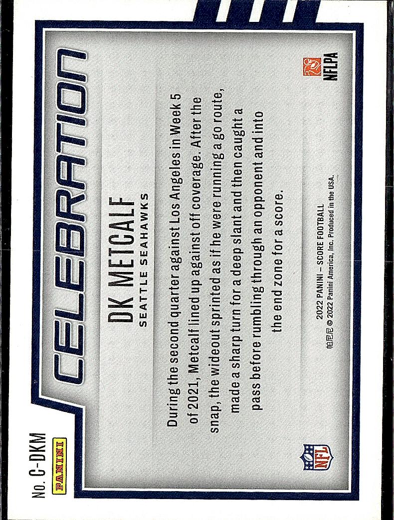 2022 Score #C-DKM DK Metcalf Celebration