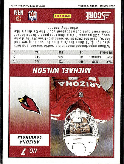 2024 Score #7 Michael Wilson Red