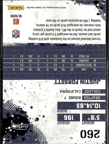 2010 Score #260 Justin Forsett