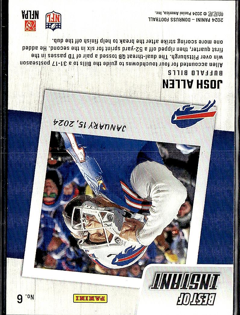 2024 Donruss #6 Josh Allen Best of Panini Instant