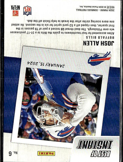2024 Donruss #6 Josh Allen Best of Panini Instant