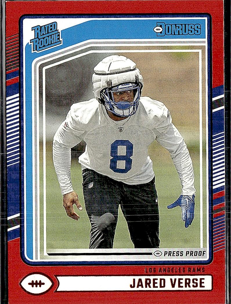 2024 Donruss #341 Jared Verse Press Proof Red
