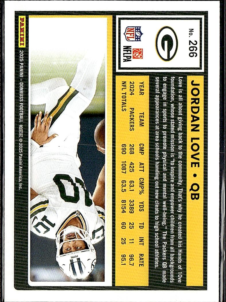 2025 Donruss #266 Jordan Love