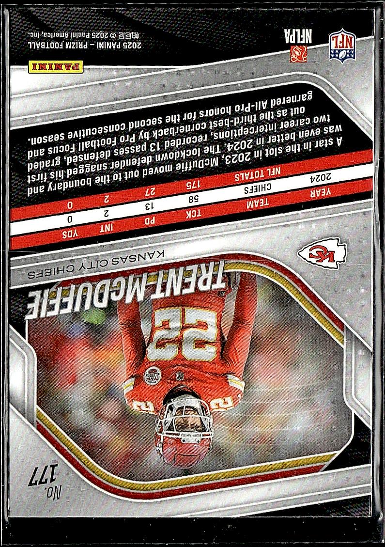 2025 Panini Prizm #177 Trent McDuffie