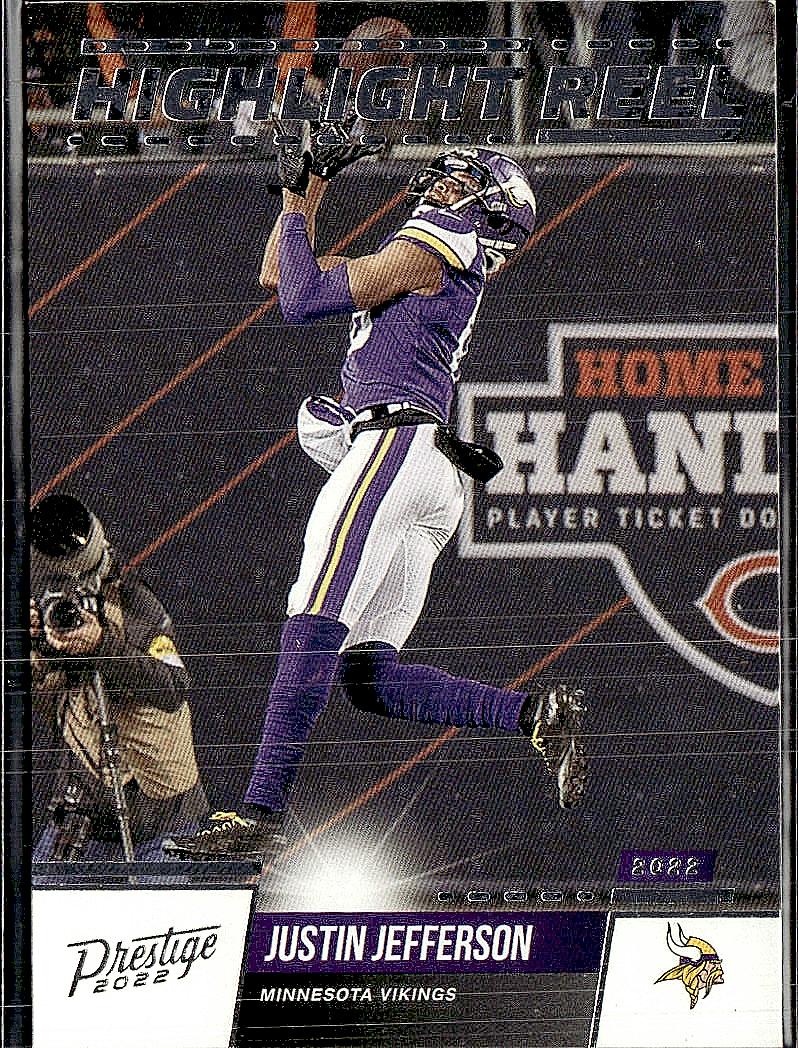 2022 Panini Prestige #HR-19 Justin Jefferson Highlight Reel