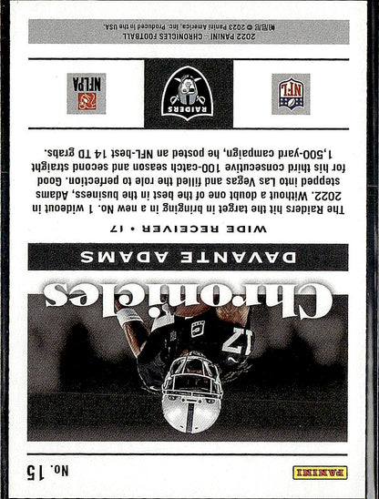 2022 Panini Chronicles #15 Davante Adams