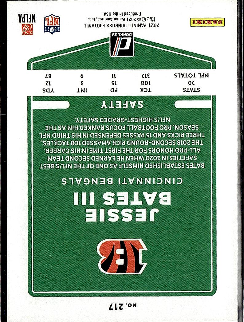 2021 Donruss #217 Jessie Bates