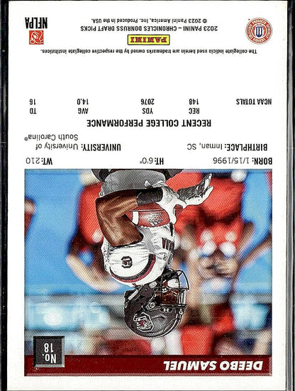 2023 Panini Chronicles Draft Picks #18 Deebo Samuel Donruss Retro
