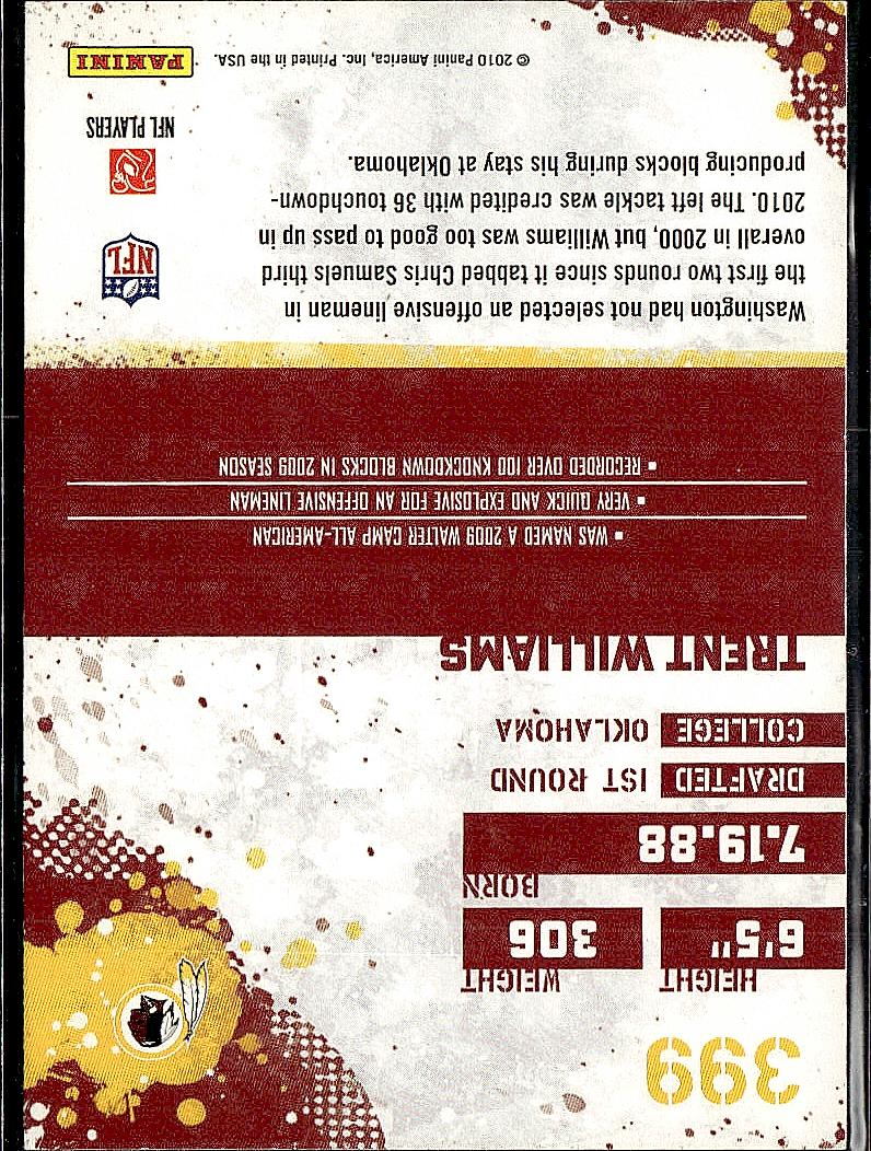 2010 Score #399 Trent Williams