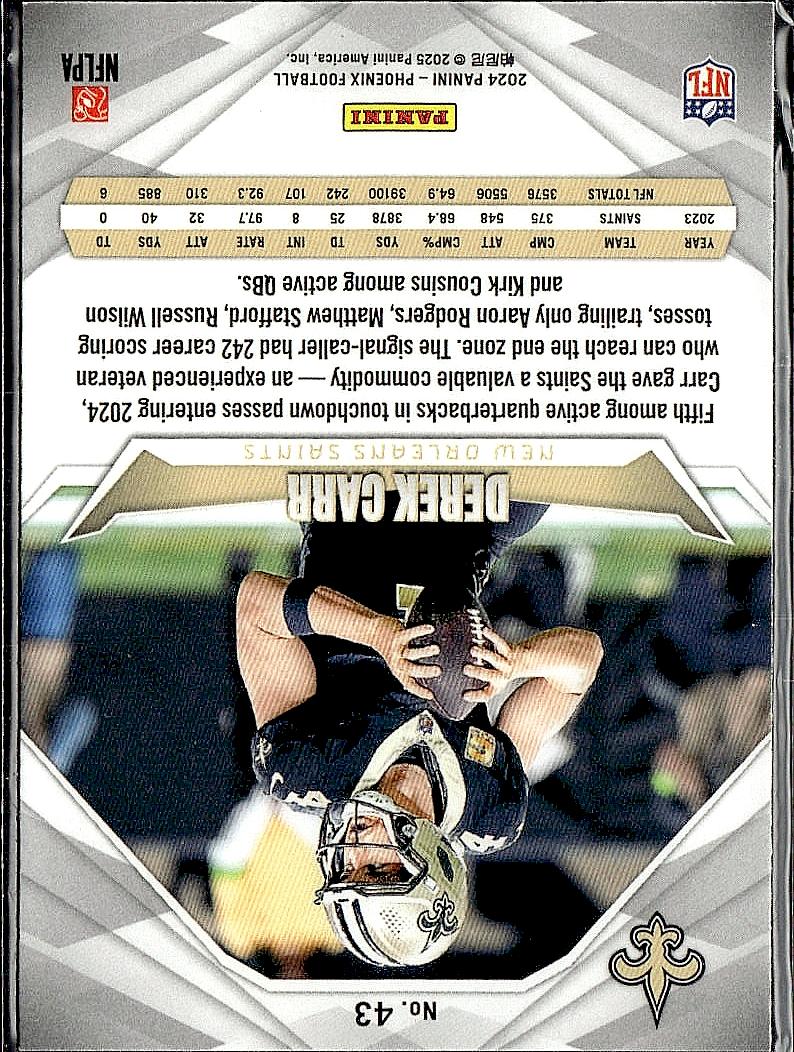 2024 Panini Phoenix #43 Derek Carr