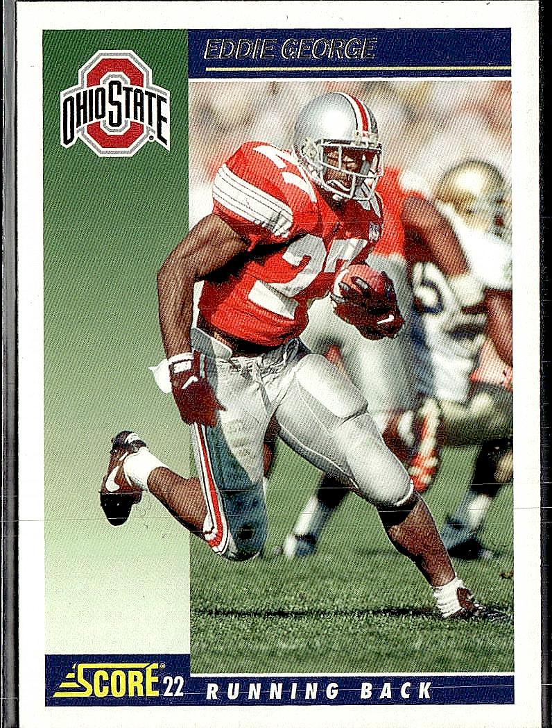 2022 Panini Chronicles Draft Picks #1 Eddie George Score Retro Bronze