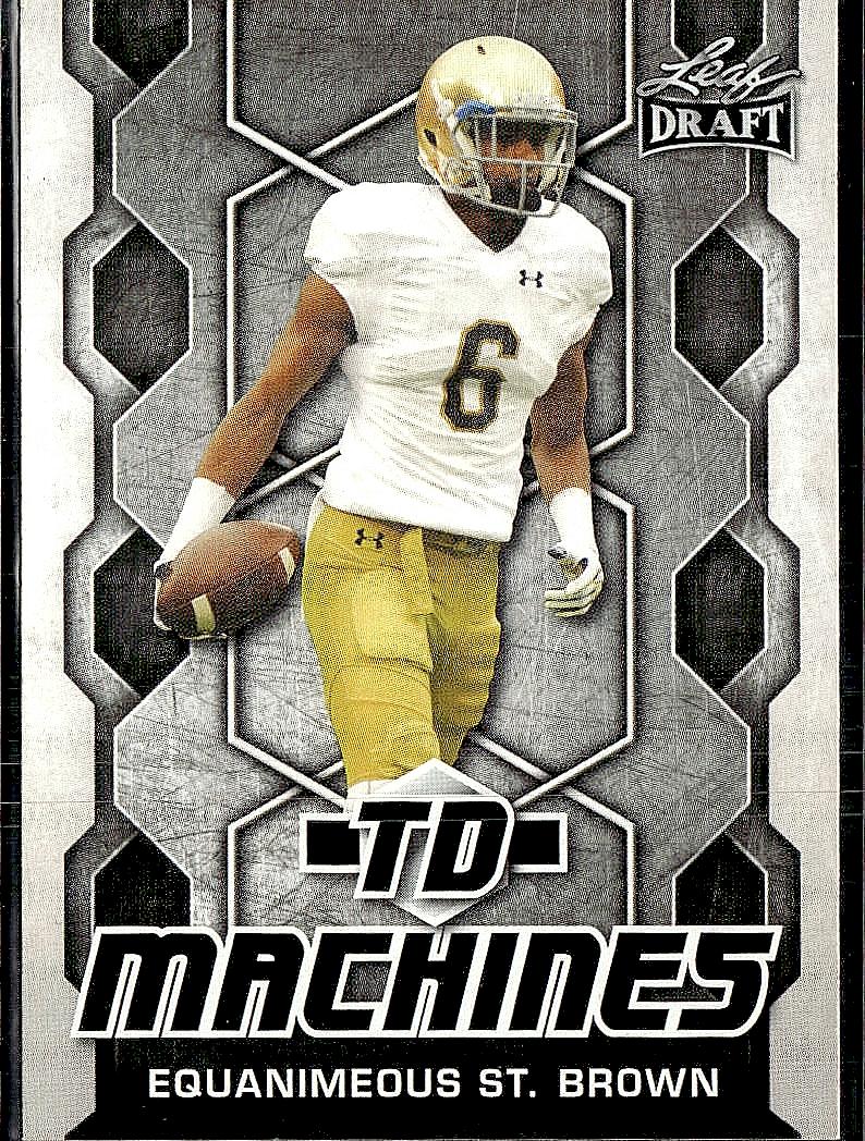 2018 Leaf Draft #TD-07 Equanimeous St. Brown TD Machines
