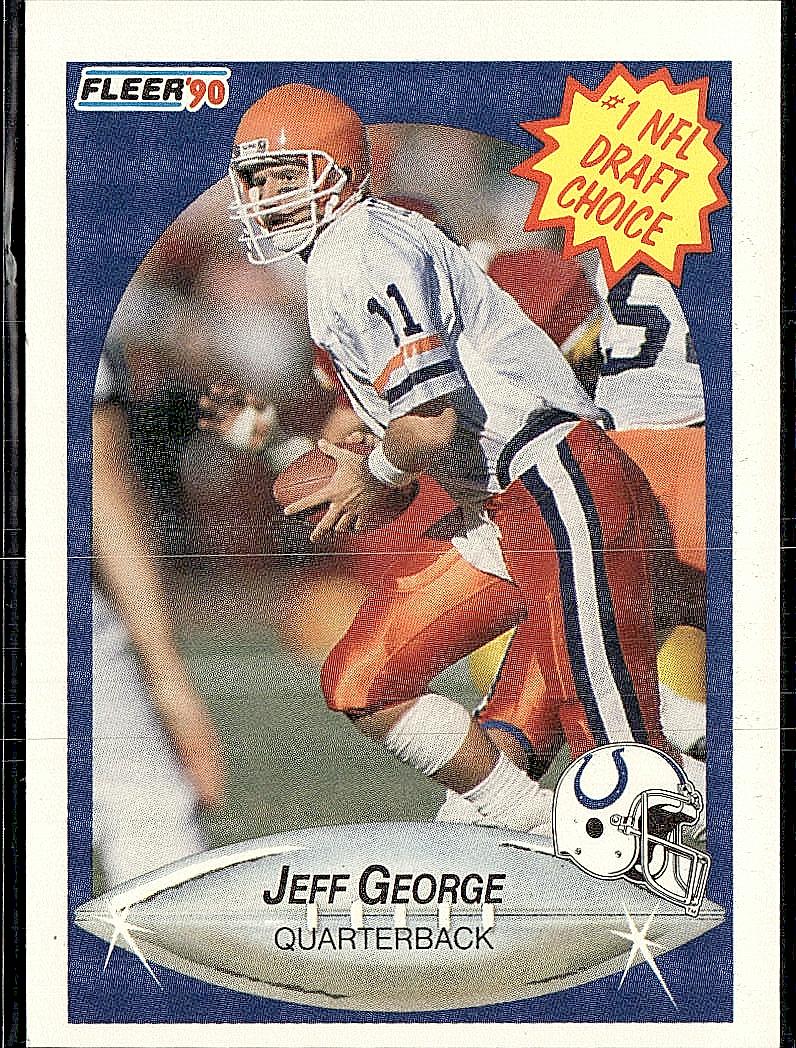1990 Fleer #347 Jeff George