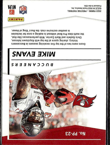 2022 Panini Prestige #PP-23 Mike Evans Prestigious Pros Xtra Points Red #/449