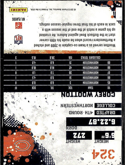 2010 Score #324 Corey Wootton