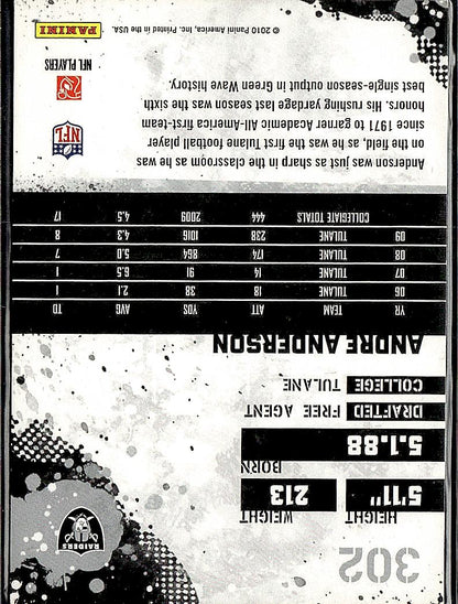 2010 Score #302 Andre Anderson