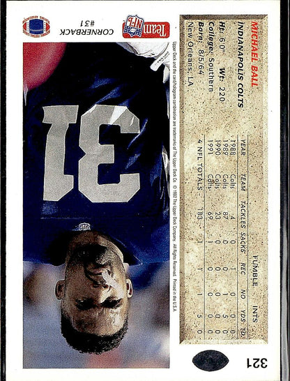 1992 Upper Deck #321 Michael Ball