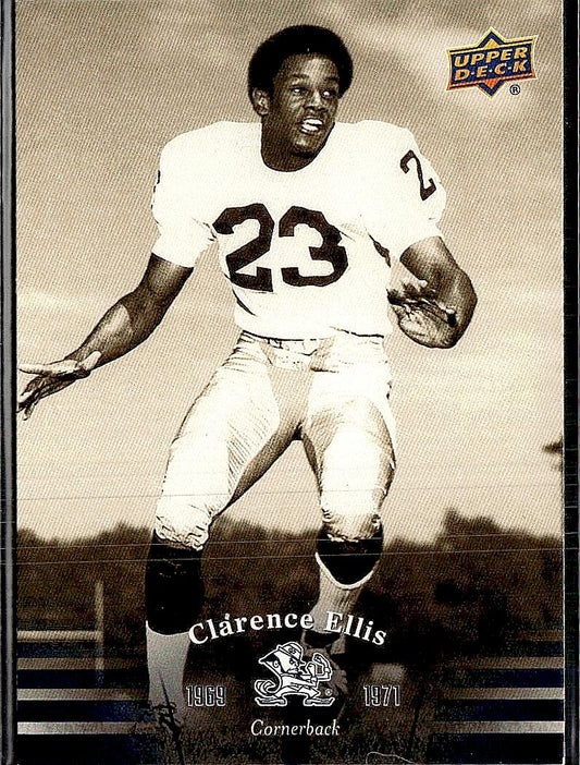 2013 Upper Deck University of Notre Dame #20 Clarence Ellis