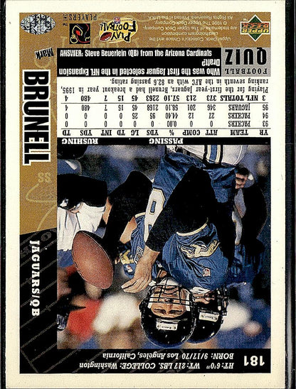 1996 Collector's Choice #181 Mark Brunell