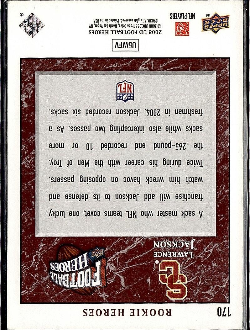 2008 Upper Deck Heroes #170 Lawrence Jackson