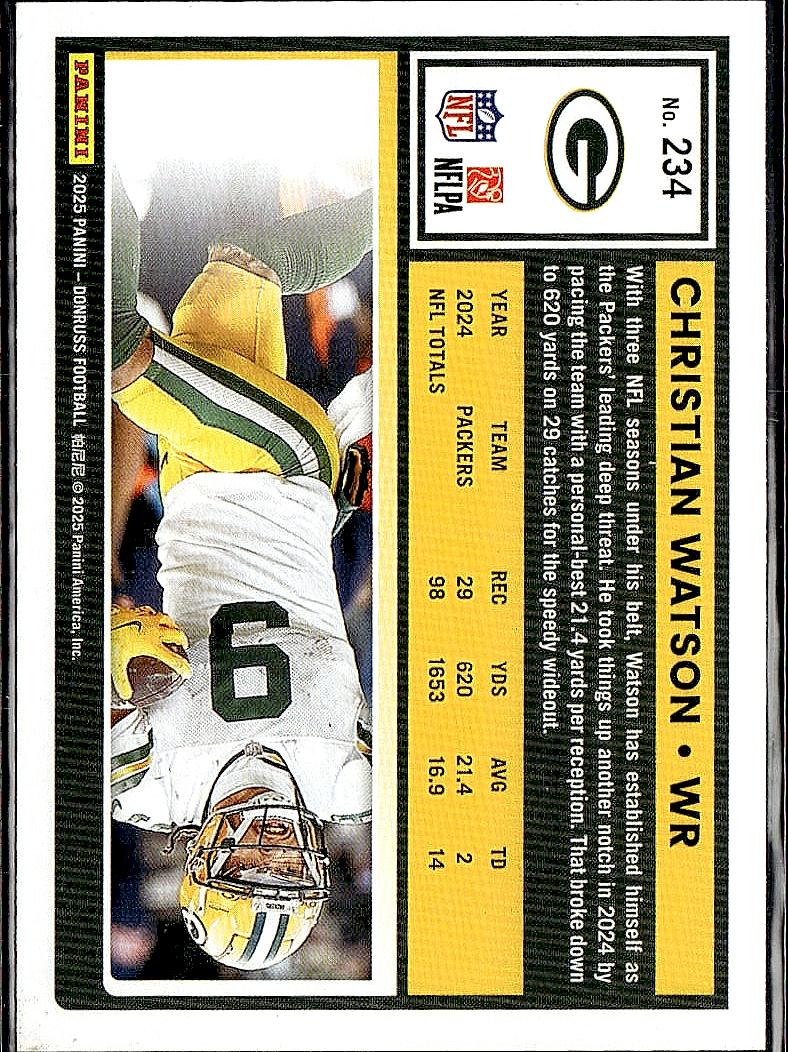 2025 Donruss #234 Christian Watson