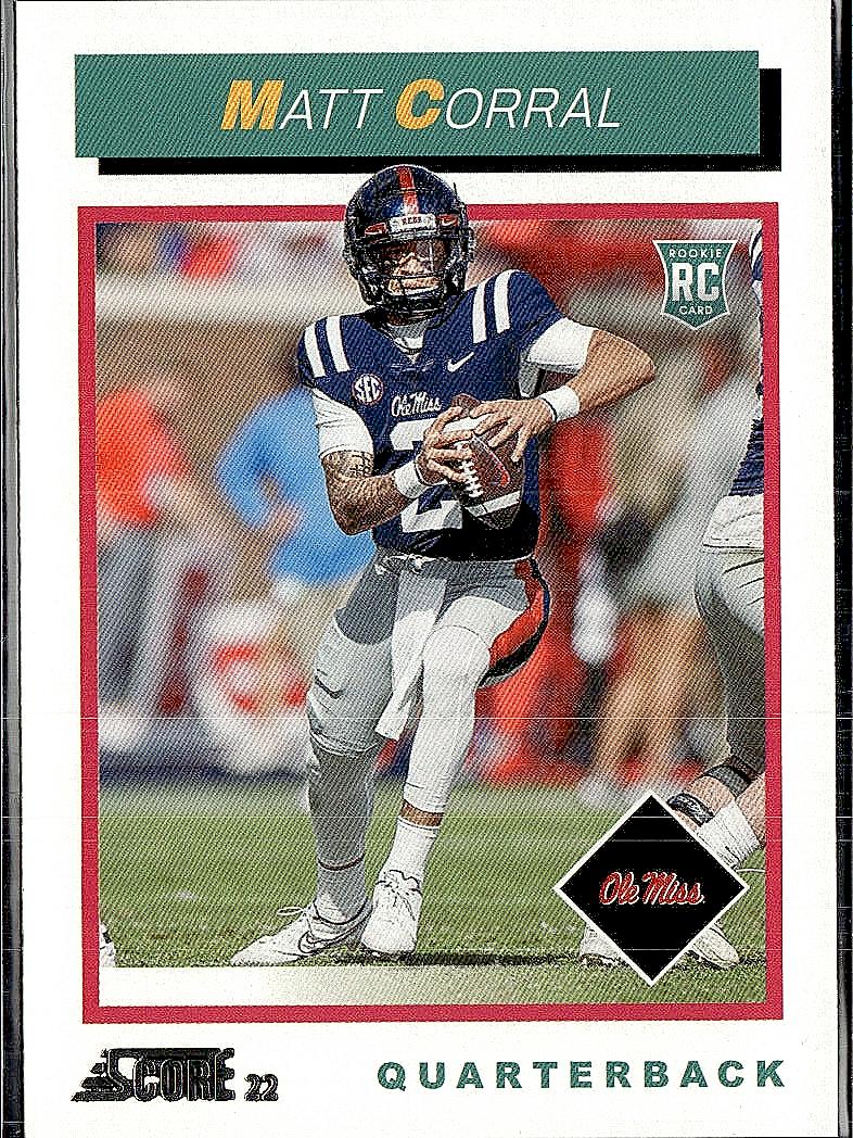 2022 Score #TB2 Matt Corral 1992 Throwback Rookie