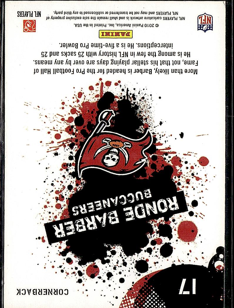 2010 Score #17 Ronde Barber NFL Players