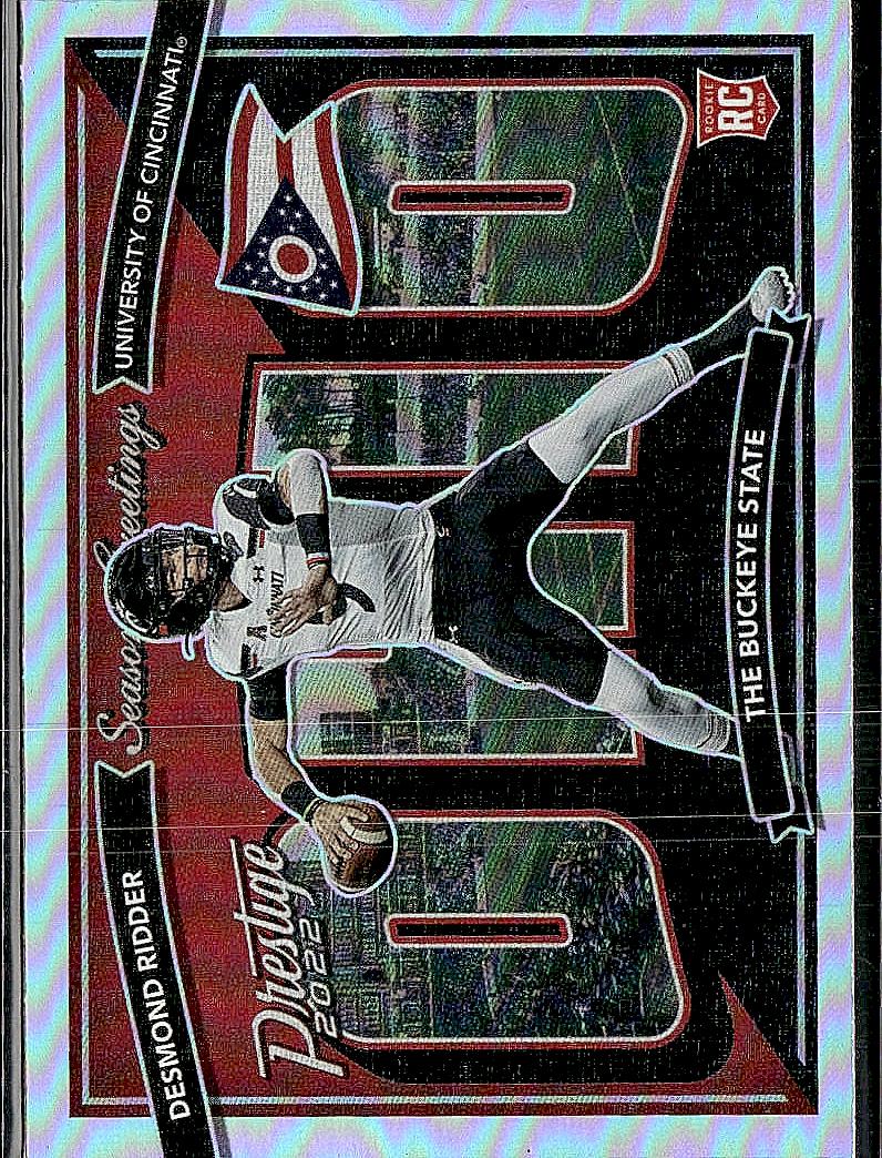 2022 Panini Prestige #SG-4 Desmond Ridder Seasons Greetings