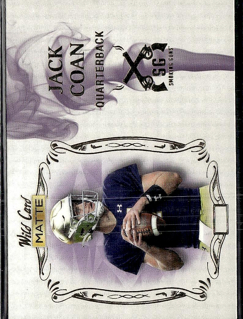 2022 Wild Card Matte #SG-4 Jack Coan Smoking Guns White/Purple