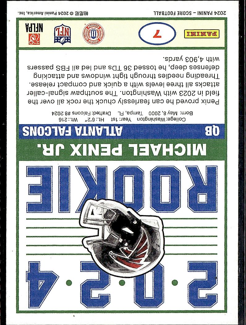 2024 Score #7 Michael Penix Jr. 35th Anniversary Rookies