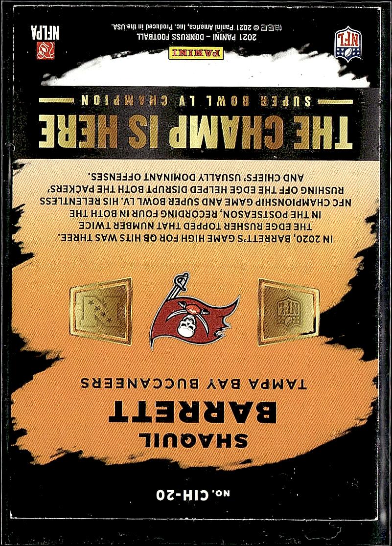 2021 Donruss #CIH-20 Shaquil Barrett The Champ Is Here