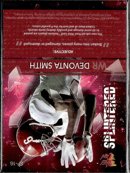 2021 Wild Card Alumination #SP-16 Devonta Smith Splintered Orange