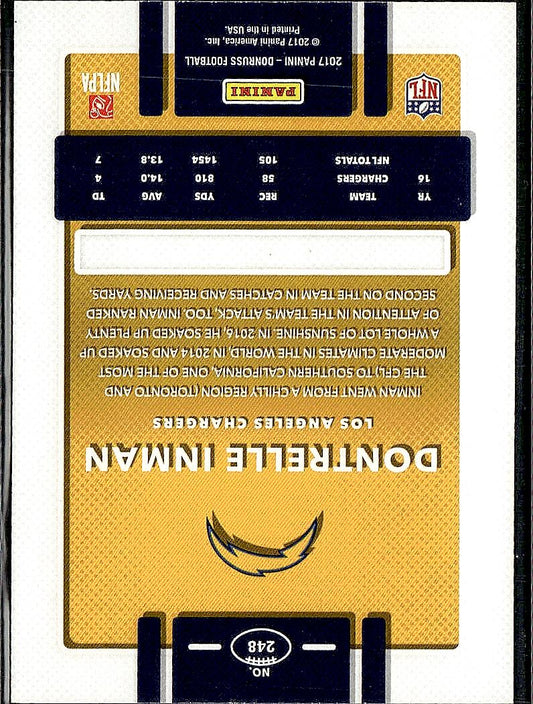 2017 Donruss #248 Dontrelle Inman