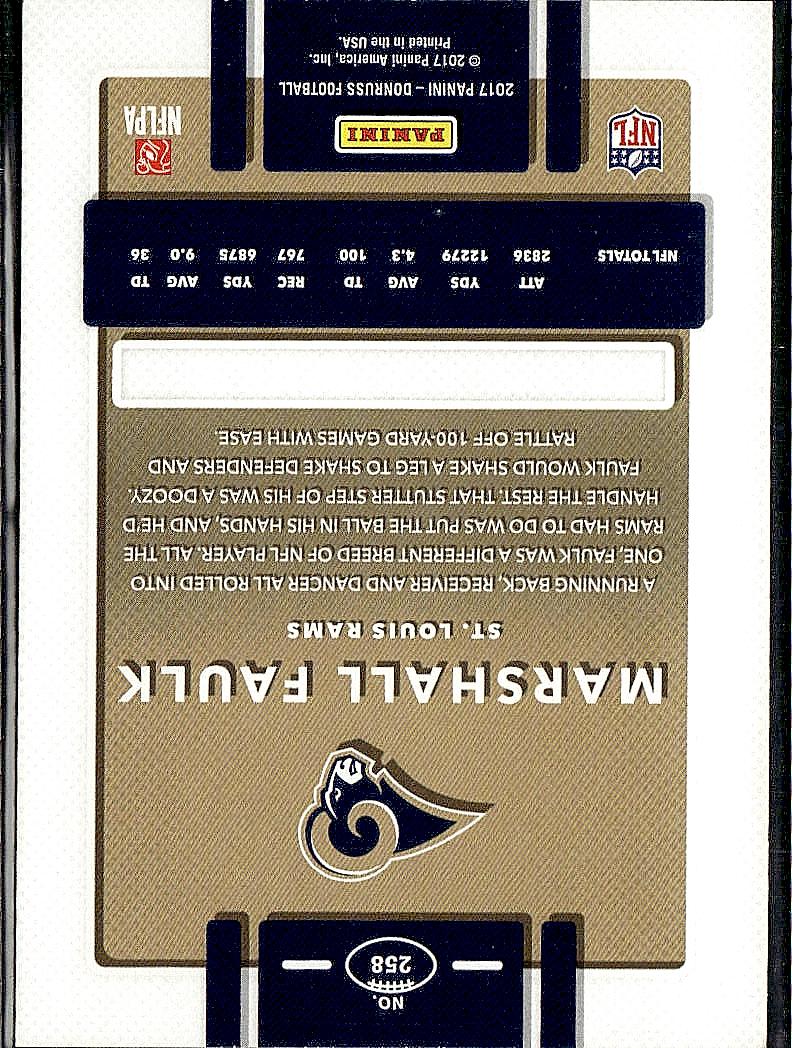 2017 Donruss #258 Marshall Faulk