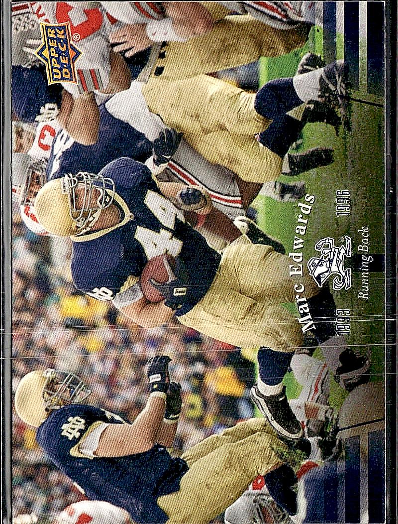 2013 Upper Deck University of Notre Dame #69 Marc Edwards
